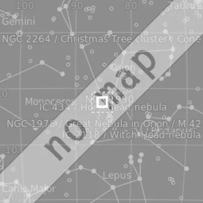 Sky map for International Space Station (ISS) a colori