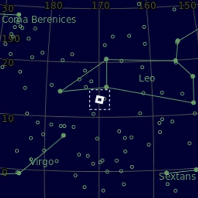 Sky map for Leo Triplet