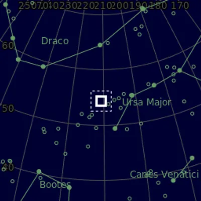 Sky map for M101 wide deep field