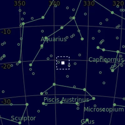 Sky map for NGC 7293 Helix Nebula (Ha)