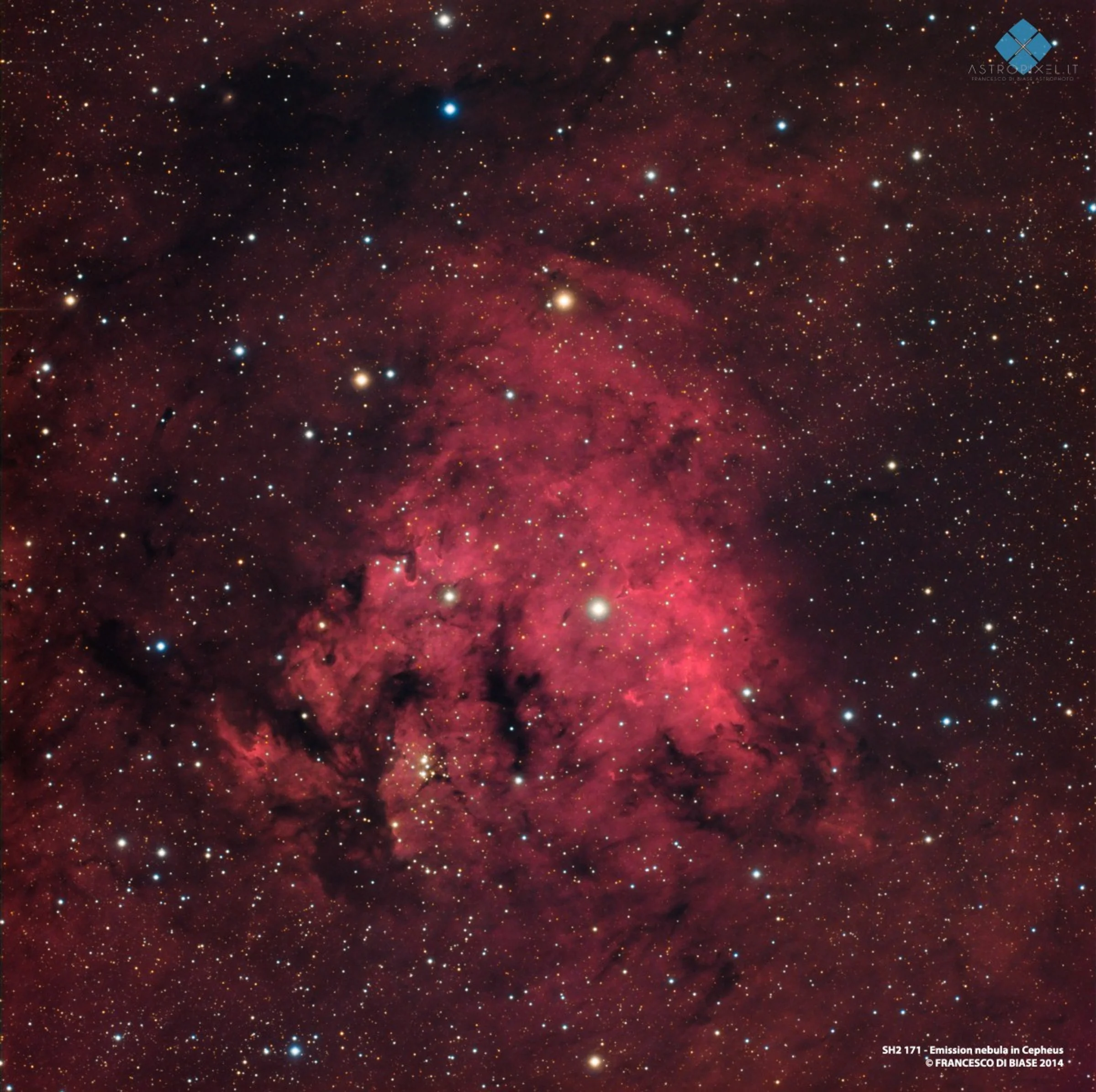 Sh2 171 - NGC 7822 Emission nebula in Cepheus HLRGB